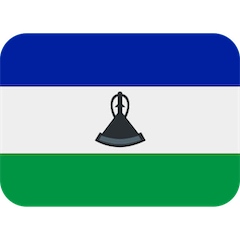 Bandiera del Lesotho Emoji Twitter