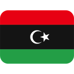 Flagge von Libyen Emoji Twitter