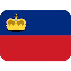 Drapeau du Liechtenstein Émoji Twitter