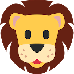 Cara de león Emoji Twitter
