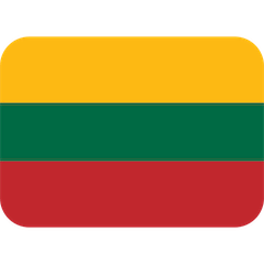Флаг Литвы Эмодзи в Twitter