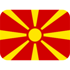Bandera de Macedonia del Norte Emoji Twitter