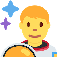 Man Astronaut Emoji on Twitter