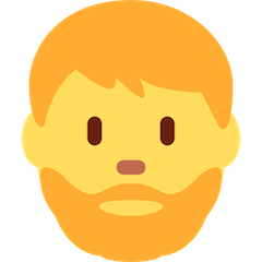 Persona con barba Emoji Twitter