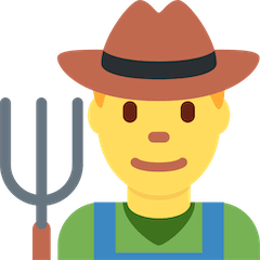 👨‍🌾 Man Farmer Emoji on Twitter