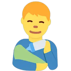 👨‍🍼 Homem alimentando bebê Emoji nos Twitter