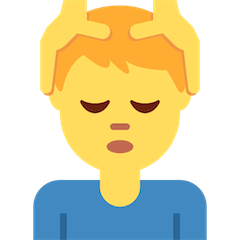 💆‍♂️ Homem a receber uma massagem na cabeça Emoji nos Twitter