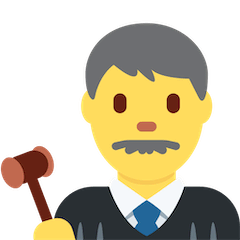 Giudice uomo Emoji Twitter