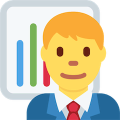 👨‍💼 Man Office Worker Emoji on Twitter