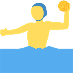 Hombre jugando al waterpolo Emoji Twitter
