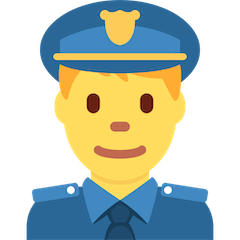 Man Police Officer Emoji on Twitter