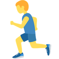 Hombre corriendo Emoji Twitter