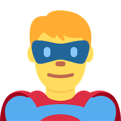 Supereroe Uomo Emoji Twitter