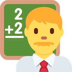 Man Teacher Emoji on Twitter