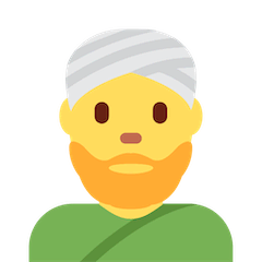 👳‍♂️ Uomo con turbante Emoji su Twitter
