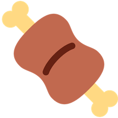 Fleisch auf Knochen Emoji Twitter
