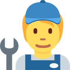 🧑‍🔧 Mechaniker(in) Emoji auf Twitter