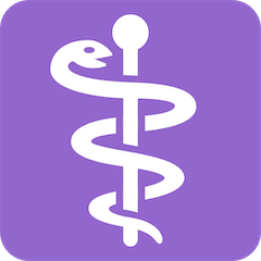 Bastone di Asclepio Emoji Twitter