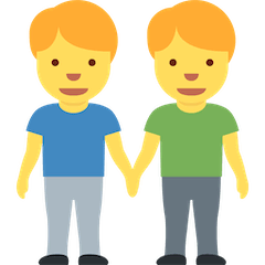 👬 Dos hombres de la mano Emoji en Twitter