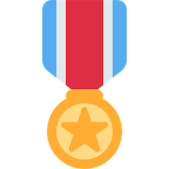 Военная медаль Эмодзи в Twitter