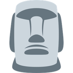 Estatua de la isla de Pascua Emoji Twitter