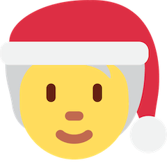 Weihnachtsperson Emoji Twitter