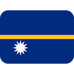 Drapeau de Nauru Émoji Twitter