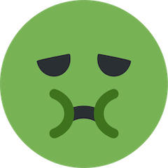 🤢 Faccina nauseata Emoji su Twitter