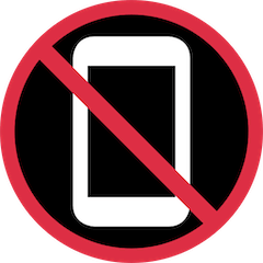 📵 Téléphones portables interdits Émoji sur Twitter