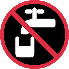🚱 Agua no potable Emoji en Twitter