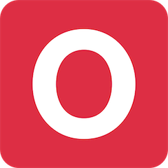 O Button (Blood Type) Emoji on Twitter