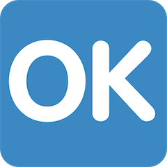 OK Button Emoji on Twitter