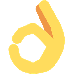 👌 Sinal de OK com a mão Emoji nos Twitter