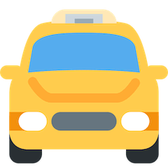 Oncoming Taxi Emoji on Twitter