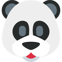 Мордочка панды Эмодзи в Twitter