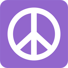 Символ мира «пацифик» Эмодзи в Twitter