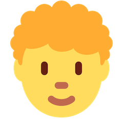 🧑‍🦱 Pessoa com cabelo encaracolado Emoji nos Twitter