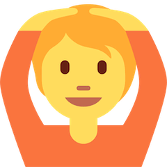 Pessoa a fazer o gesto de OK Emoji Twitter