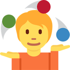 Person Juggling Emoji on Twitter