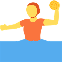 Person, die Wasserball spielt Emoji Twitter