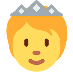 🫅 Persona con corona Emoji su Twitter
