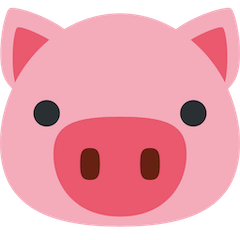 Cara de cerdo Emoji Twitter
