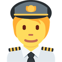 🧑‍✈️ Pilota Emoji su Twitter