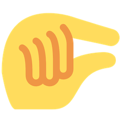 🤏 Mão a dar um beliscão Emoji nos Twitter