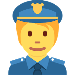 Agente de policía Emoji Twitter