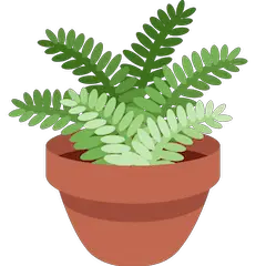 Растение в горшке Эмодзи в Twitter