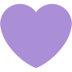 💜 Cœur violet Émoji sur Twitter