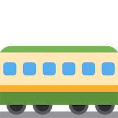 Железнодорожный вагон Эмодзи в Twitter