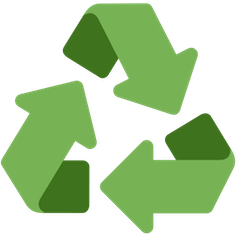 Símbolo de reciclaje Emoji Twitter