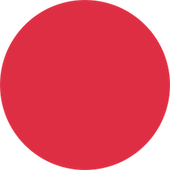 Círculo vermelho Emoji Twitter